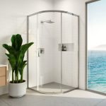 floriano curved sliding shower screen